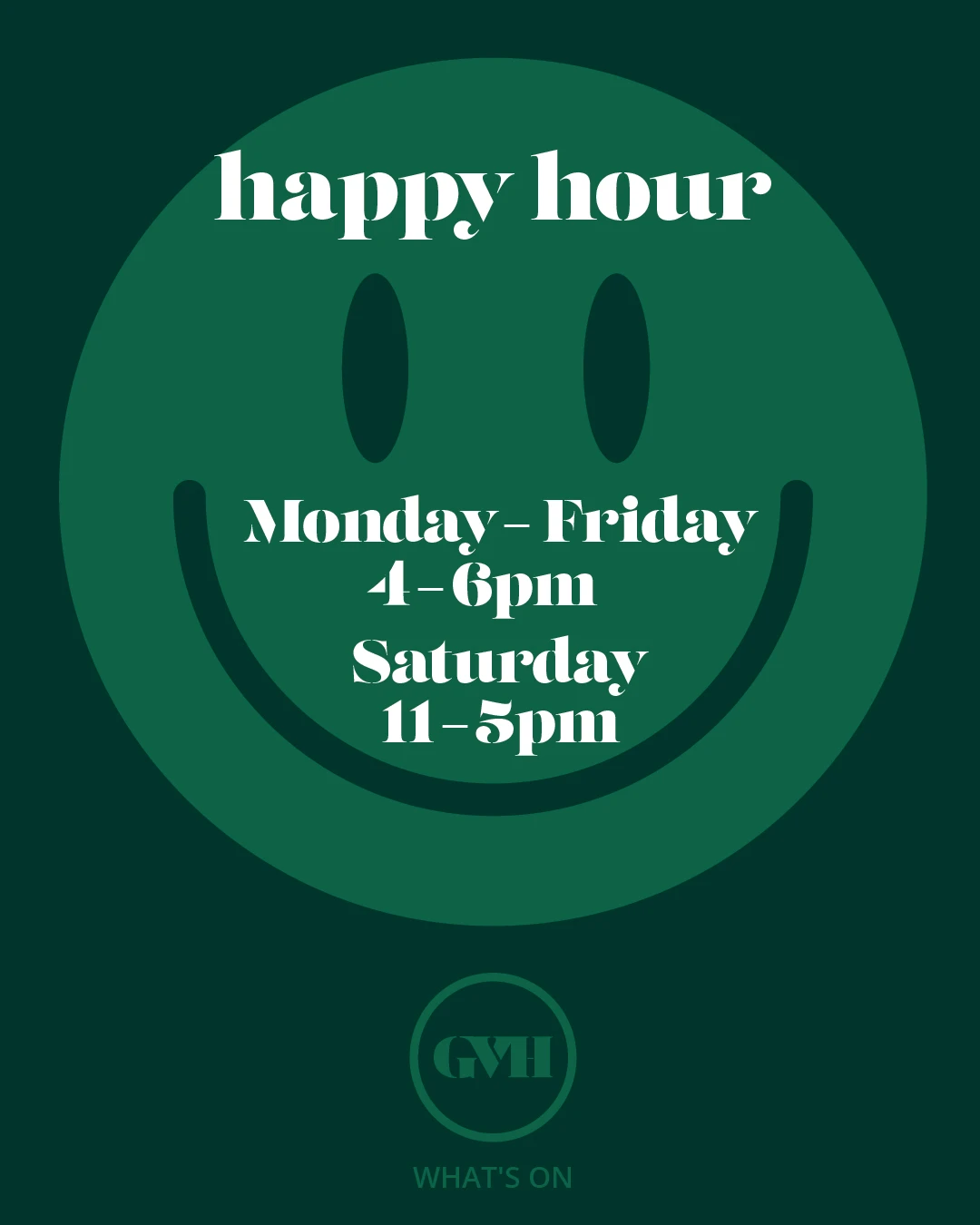 happy hour at the green valley hotel